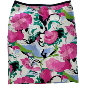 Talbots Breezy Floral Pencil Skirt Size 6 Petite EUC